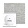Picture of Embrace Pewter | Set of 2 | 18" Sunbrella Boxed Round Outdoor Throw Pillows with Premium Inserts