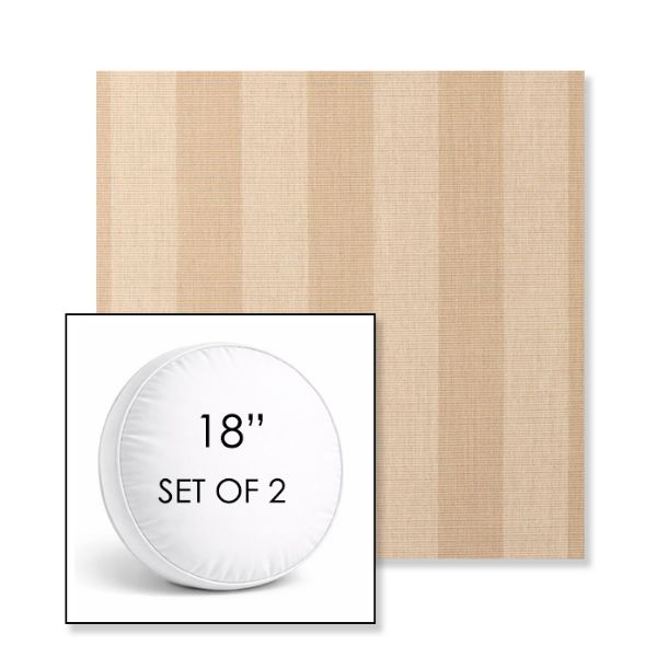 Picture of Expressive Sparrow | Set of 2 | 18" Sunbrella Boxed Round Outdoor Throw Pillows with Premium Inserts