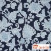 Picture of Floral Song Navy | Set of 2 | 18" Sunbrella Boxed Round Outdoor Throw Pillows with Premium Inserts