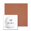 Picture of Heritage Rust | Set of 2 | 18" Sunbrella Boxed Round Outdoor Throw Pillows with Premium Inserts