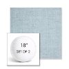 Picture of Idol Frost | Set of 2 | 18" Sunbrella Boxed Round Outdoor Throw Pillows with Premium Inserts