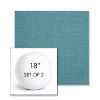 Picture of Idol Lagoon | Set of 2 | 18" Sunbrella Boxed Round Outdoor Throw Pillows with Premium Inserts