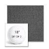 Picture of Idol Slate | Set of 2 | 18" Sunbrella Boxed Round Outdoor Throw Pillows with Premium Inserts