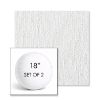 Picture of Improve White | Set of 2 | 18" Sunbrella Boxed Round Outdoor Throw Pillows with Premium Inserts