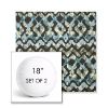 Picture of Inga Green Tea | Set of 2 | 18" Sunbrella Boxed Round Outdoor Throw Pillows with Premium Inserts