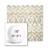 Picture of Inga Marble | Set of 2 | 18" Sunbrella Boxed Round Outdoor Throw Pillows with Premium Inserts