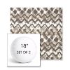 Picture of Inga Merino | Set of 2 | 18" Sunbrella Boxed Round Outdoor Throw Pillows with Premium Inserts