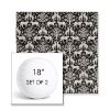Picture of Jaipur Frame Onyx | Set of 2 | 18" Sunbrella Boxed Round Outdoor Throw Pillows with Premium Inserts