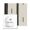Picture of Khaima Fonio | Set of 2 | 18" Sunbrella Boxed Round Outdoor Throw Pillows with Premium Inserts