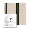 Picture of Khaima Moringa | Set of 2 | 18" Sunbrella Boxed Round Outdoor Throw Pillows with Premium Inserts