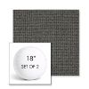 Picture of Kudos Carbon | Set of 2 | 18" Sunbrella Boxed Round Outdoor Throw Pillows with Premium Inserts