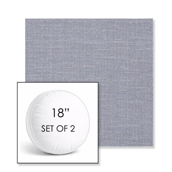Picture of Kudos Iris | Set of 2 | 18" Sunbrella Boxed Round Outdoor Throw Pillows with Premium Inserts