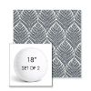 Picture of Linnaeus Indigo | Set of 2 | 18" Sunbrella Boxed Round Outdoor Throw Pillows with Premium Inserts