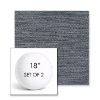 Picture of Litchfield Denim | Set of 2 | 18" Sunbrella Boxed Round Outdoor Throw Pillows with Premium Inserts