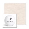 Picture of Litchfield Eggshell | Set of 2 | 18" Sunbrella Boxed Round Outdoor Throw Pillows with Premium Inserts