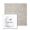 Picture of Litchfield Fog | Set of 2 | 18" Sunbrella Boxed Round Outdoor Throw Pillows with Premium Inserts