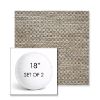 Picture of Litchfield Pebble | Set of 2 | 18" Sunbrella Boxed Round Outdoor Throw Pillows with Premium Inserts