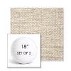Picture of Litchfield Sand | Set of 2 | 18" Sunbrella Boxed Round Outdoor Throw Pillows with Premium Inserts