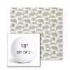 Picture of Lola Juniper | Set of 2 | 18" Sunbrella Boxed Round Outdoor Throw Pillows with Premium Inserts