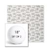 Picture of Lola Slate | Set of 2 | 18" Sunbrella Boxed Round Outdoor Throw Pillows with Premium Inserts