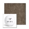 Picture of Margo Mink | Set of 2 | 18" Sunbrella Boxed Round Outdoor Throw Pillows with Premium Inserts