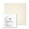Picture of Margo Snow | Set of 2 | 18" Sunbrella Boxed Round Outdoor Throw Pillows with Premium Inserts