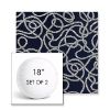 Picture of Maritime Nautical | Set of 2 | 18" Sunbrella Boxed Round Outdoor Throw Pillows with Premium Inserts