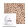 Picture of Martha Floral Dogwood | Set of 2 | 18" Sunbrella Boxed Round Outdoor Throw Pillows with Premium Inserts