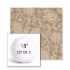 Picture of Martha Floral Spring | Set of 2 | 18" Sunbrella Boxed Round Outdoor Throw Pillows with Premium Inserts
