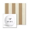 Picture of Maxim Heather Beige | Set of 2 | 18" Sunbrella Boxed Round Outdoor Throw Pillows with Premium Inserts