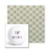 Picture of Mend Juniper | Set of 2 | 18" Sunbrella Boxed Round Outdoor Throw Pillows with Premium Inserts