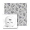 Picture of Nantucket Atlantis | Set of 2 | 18" Sunbrella Boxed Round Outdoor Throw Pillows with Premium Inserts