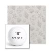 Picture of Nantucket Fossil | Set of 2 | 18" Sunbrella Boxed Round Outdoor Throw Pillows with Premium Inserts