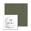Picture of Natte Bamboo | Set of 2 | 18" Sunbrella Boxed Round Outdoor Throw Pillows with Premium Inserts