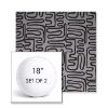 Picture of Nema Moonlight | Set of 2 | 18" Sunbrella Boxed Round Outdoor Throw Pillows with Premium Inserts