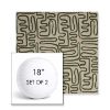 Picture of Nema Sagebrush | Set of 2 | 18" Sunbrella Boxed Round Outdoor Throw Pillows with Premium Inserts