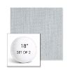 Picture of Nova Chambray | Set of 2 | 18" Sunbrella Boxed Round Outdoor Throw Pillows with Premium Inserts