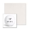 Picture of Nova Parchment | Set of 2 | 18" Sunbrella Boxed Round Outdoor Throw Pillows with Premium Inserts