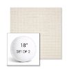 Picture of Nurture White | Set of 2 | 18" Sunbrella Boxed Round Outdoor Throw Pillows with Premium Inserts