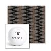 Picture of Ortiz Onyx | Set of 2 | 18" Sunbrella Boxed Round Outdoor Throw Pillows with Premium Inserts