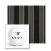 Picture of Peyton Granite | Set of 2 | 18" Sunbrella Boxed Round Outdoor Throw Pillows with Premium Inserts