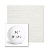 Picture of Piazza Cloud | Set of 2 | 18" Sunbrella Boxed Round Outdoor Throw Pillows with Premium Inserts