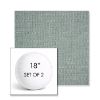 Picture of Piazza Mist | Set of 2 | 18" Sunbrella Boxed Round Outdoor Throw Pillows with Premium Inserts