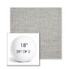 Picture of Piazza Pebble | Set of 2 | 18" Sunbrella Boxed Round Outdoor Throw Pillows with Premium Inserts