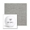 Picture of Piazza Stone | Set of 2 | 18" Sunbrella Boxed Round Outdoor Throw Pillows with Premium Inserts