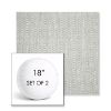 Picture of Pique Cloud | Set of 2 | 18" Sunbrella Boxed Round Outdoor Throw Pillows with Premium Inserts