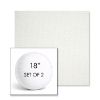 Picture of Pique Salt | Set of 2 | 18" Sunbrella Boxed Round Outdoor Throw Pillows with Premium Inserts