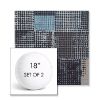 Picture of Pop Patch | Set of 2 | 18" Sunbrella Boxed Round Outdoor Throw Pillows with Premium Inserts