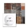 Picture of Pop Punchcard | Set of 2 | 18" Sunbrella Boxed Round Outdoor Throw Pillows with Premium Inserts