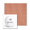 Picture of Posh Coral | Set of 2 | 18" Sunbrella Boxed Round Outdoor Throw Pillows with Premium Inserts